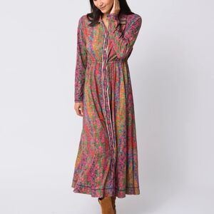 Floral Long Sleeve Maxi Dress